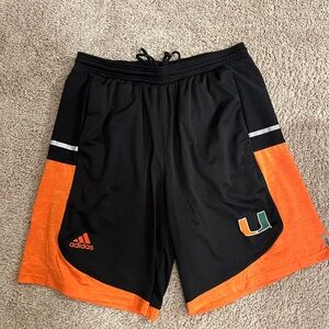 Adidas Miami Hurricanes Shorts